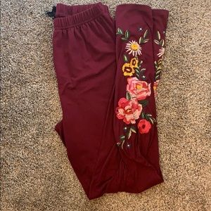 Agnes & Dora embroidered leggings